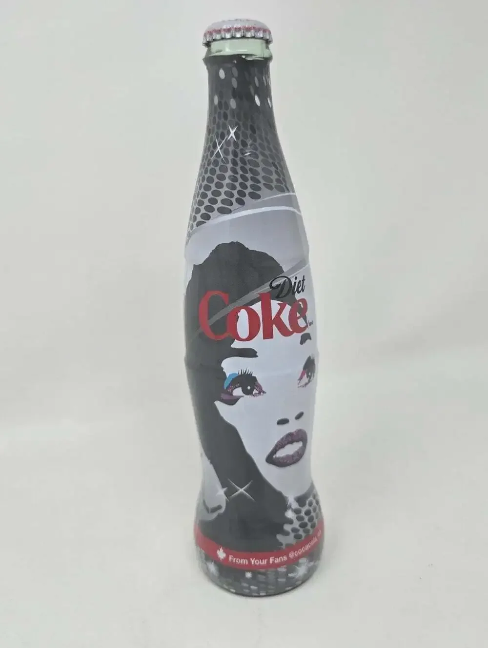 Limited Edition Estelle Coca Cola Glass Bottle Musician British Singer 9.5